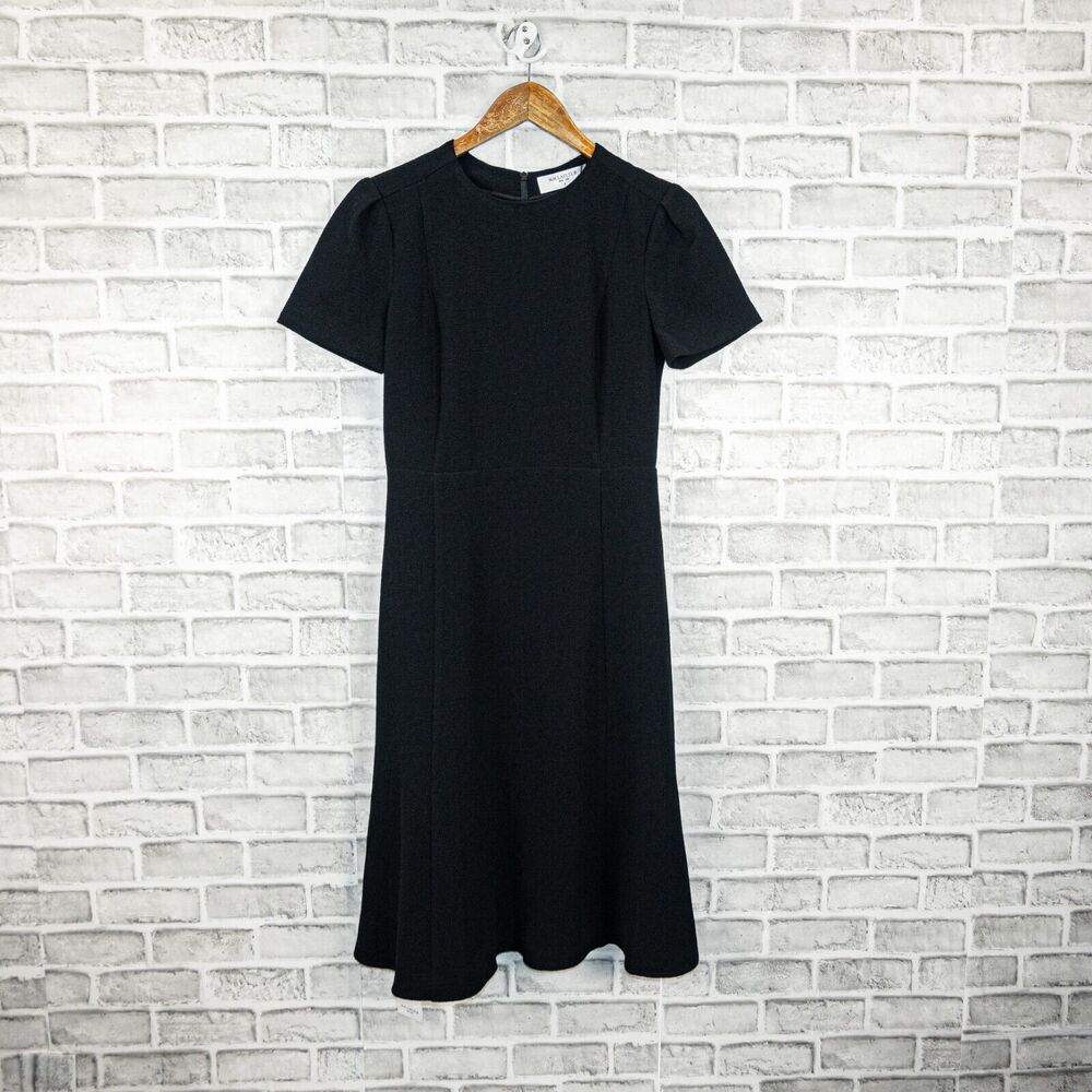 M.M. LAFLEUR Women's The Inez Dress in Black textured Flared skirt sz 2 NWT $240 - Picture 13 of 13